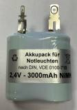 Akku passend zu Zumtobel 04797088 2,4V 3000mAh