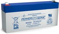 Power-Sonic 6V 3,4Ah Blei-Vlies Akku AGM PS-630
