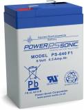Power-Sonic 6V 4,5Ah Blei-Vlies Akku AGM PS-640