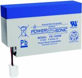 Power-Sonic 12V 0,8Ah Blei-Vlies Akku JST PS-1208