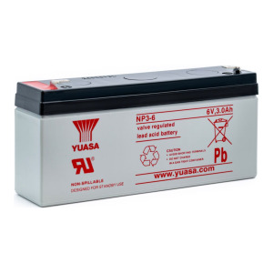 Yuasa NP3-6 - 6V 3Ah wiederaufladbarer Bleiakku