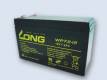 Long Bleiakku 12V 7,2Ah WP 7.2-12 Vds 6,3mm