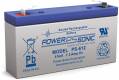 Power-Sonic 6V 1,3Ah Blei-Vlies Akku AGM PS-612