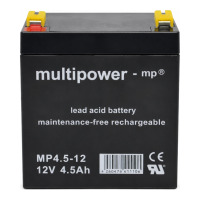 multipower MP4,5-12 - 12V 4,5Ah wiederaufladbarer Bleiakku