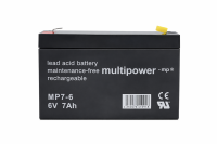 multipower MP7-6 - 6V 7Ah wiederaufladbarer Bleiakku