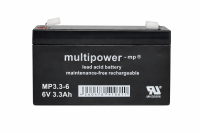 multipower MP3,3-6 - 6V 3,3Ah wartungsfreier Bleiakku