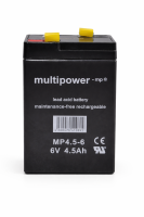 multipower MP4,5-6 - 6V 4,5Ah wiederaufladbarer Bleiakku
