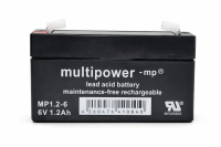 multipower MP1,2-6 - 6V 1,2Ah wartungsfreier Bleiakku